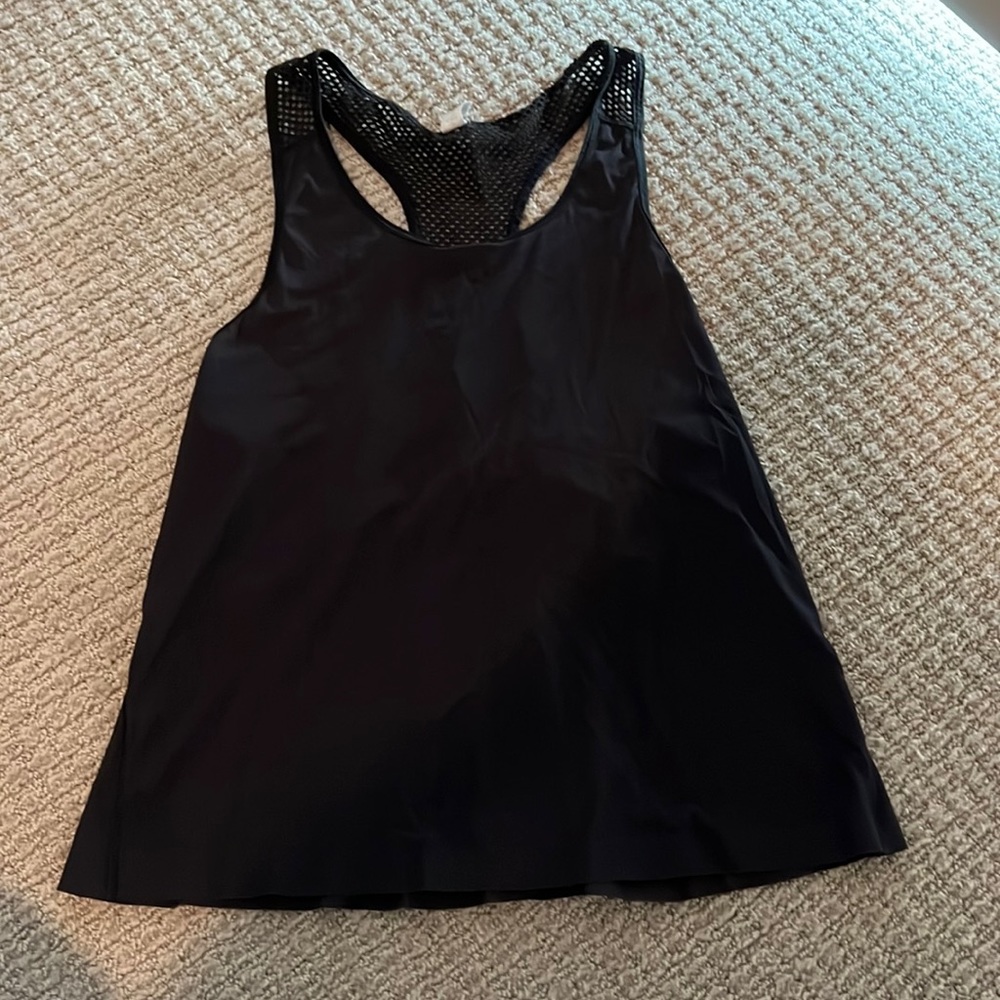 Lululemon Black Mesh Racerback Tank